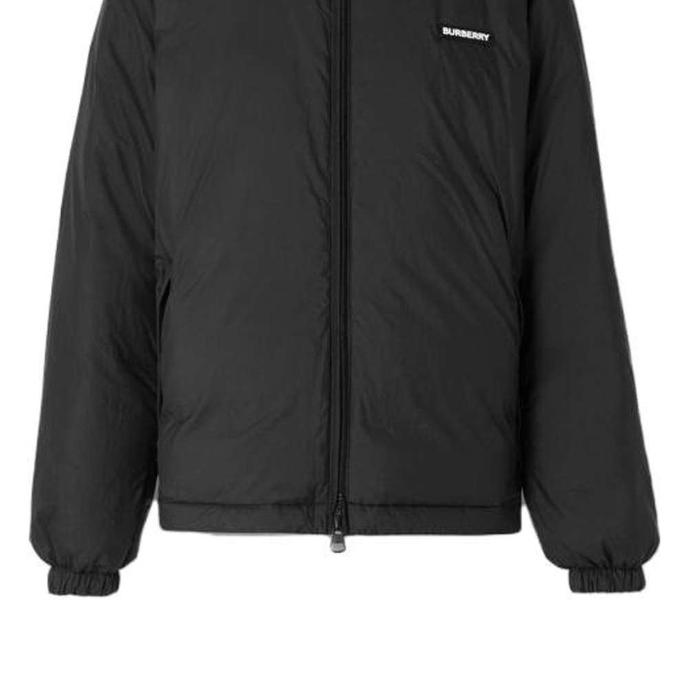 Burberry SS23 Alphabet Print Hooded Cotton Jacket  Black 80581381 圖 7