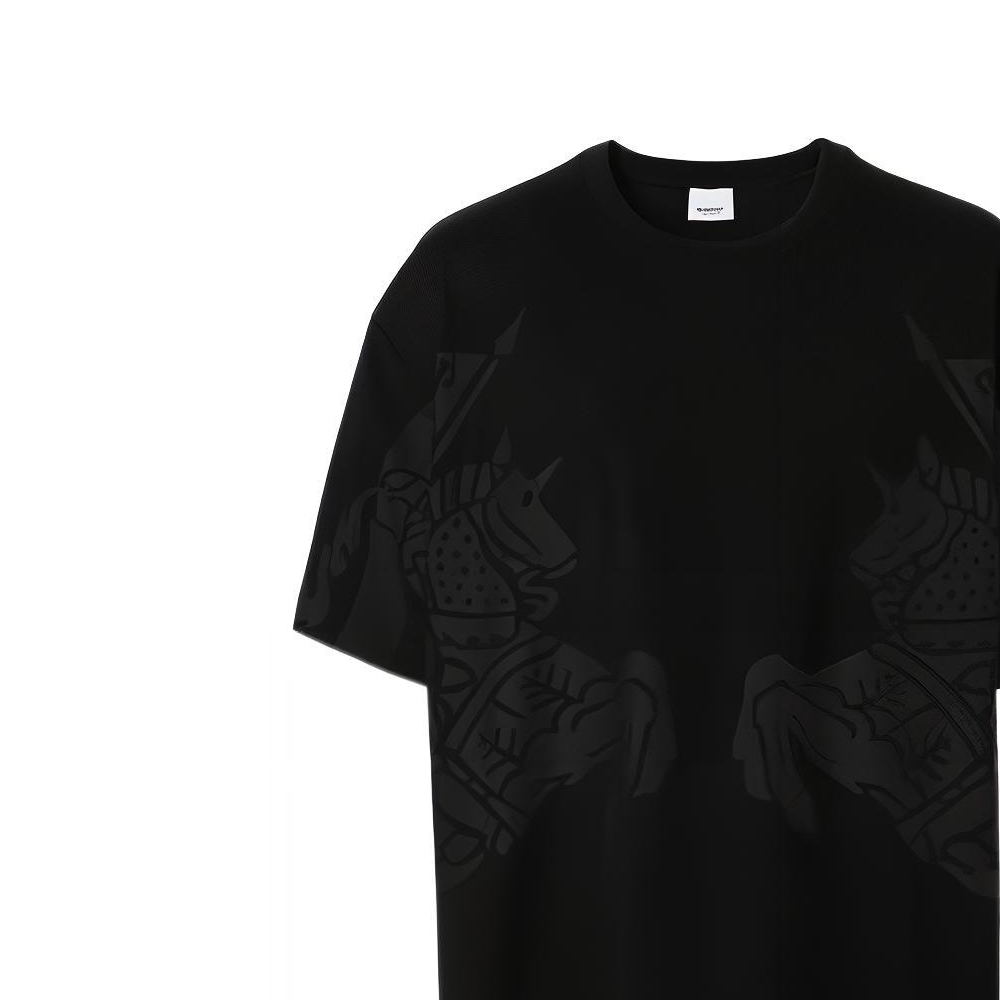 Burberry SS23 Black Graphic Print Crew Neck Short Sleeve T-Shirt 80651831 圖 6