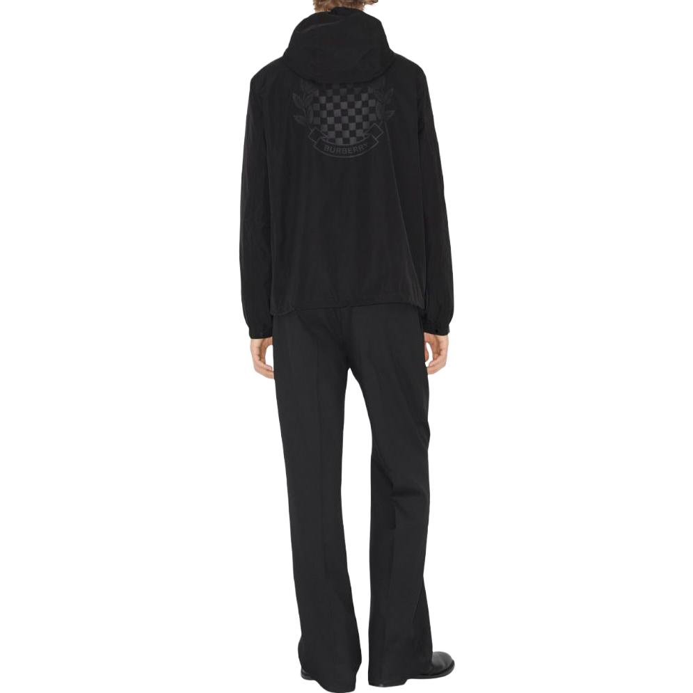 Burberry SS23 Black Letter Print Zip Hoodie  Long Sleeve Black 80709391 圖 4