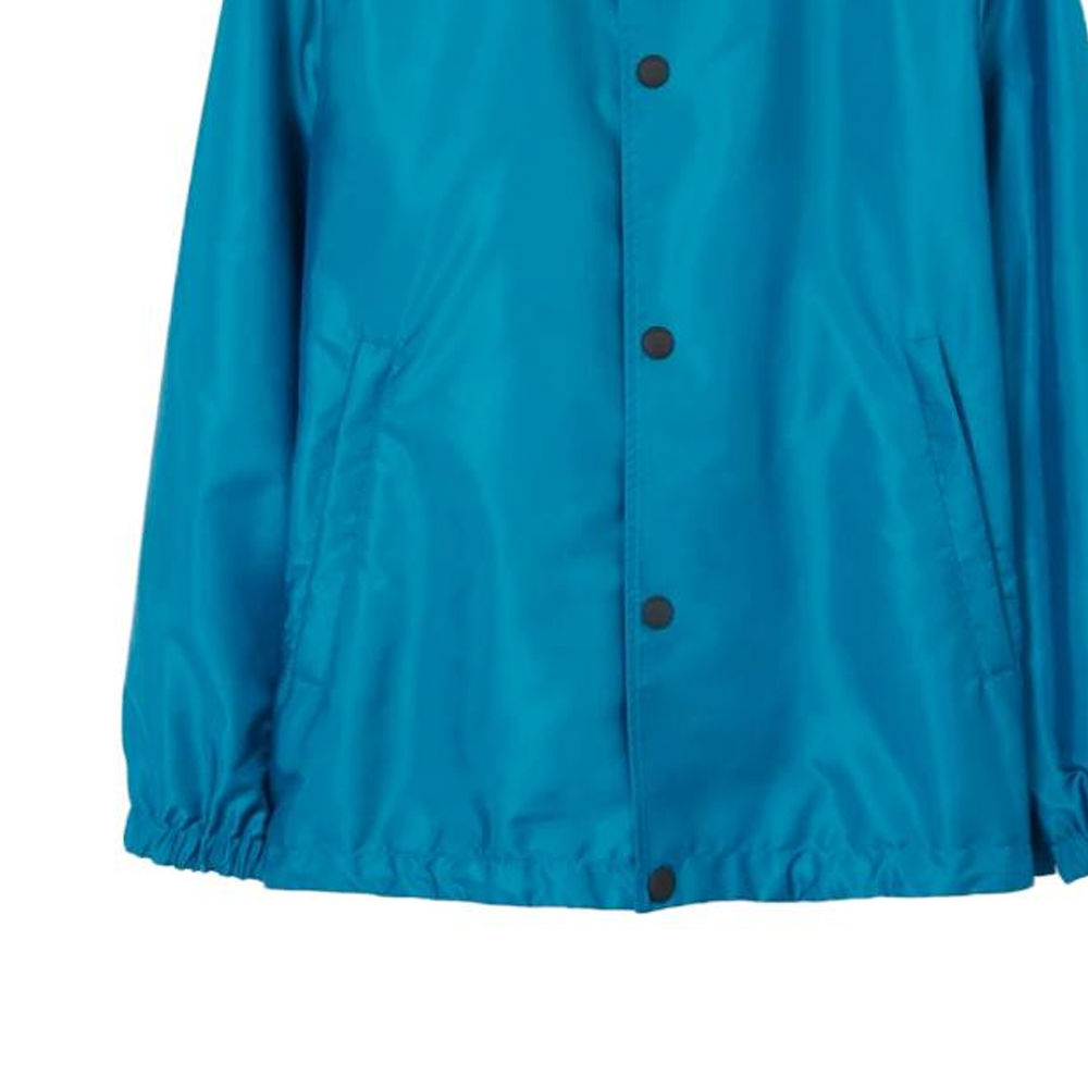 Shop Burberry SS23 Jaket Biru Lengan Panjang dengan Cetakan Logo Huruf Lelaki. 80701911