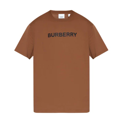 Burberry SS23 Brown Letter Print Crewneck Short Sleeve T-Shirt 80651491