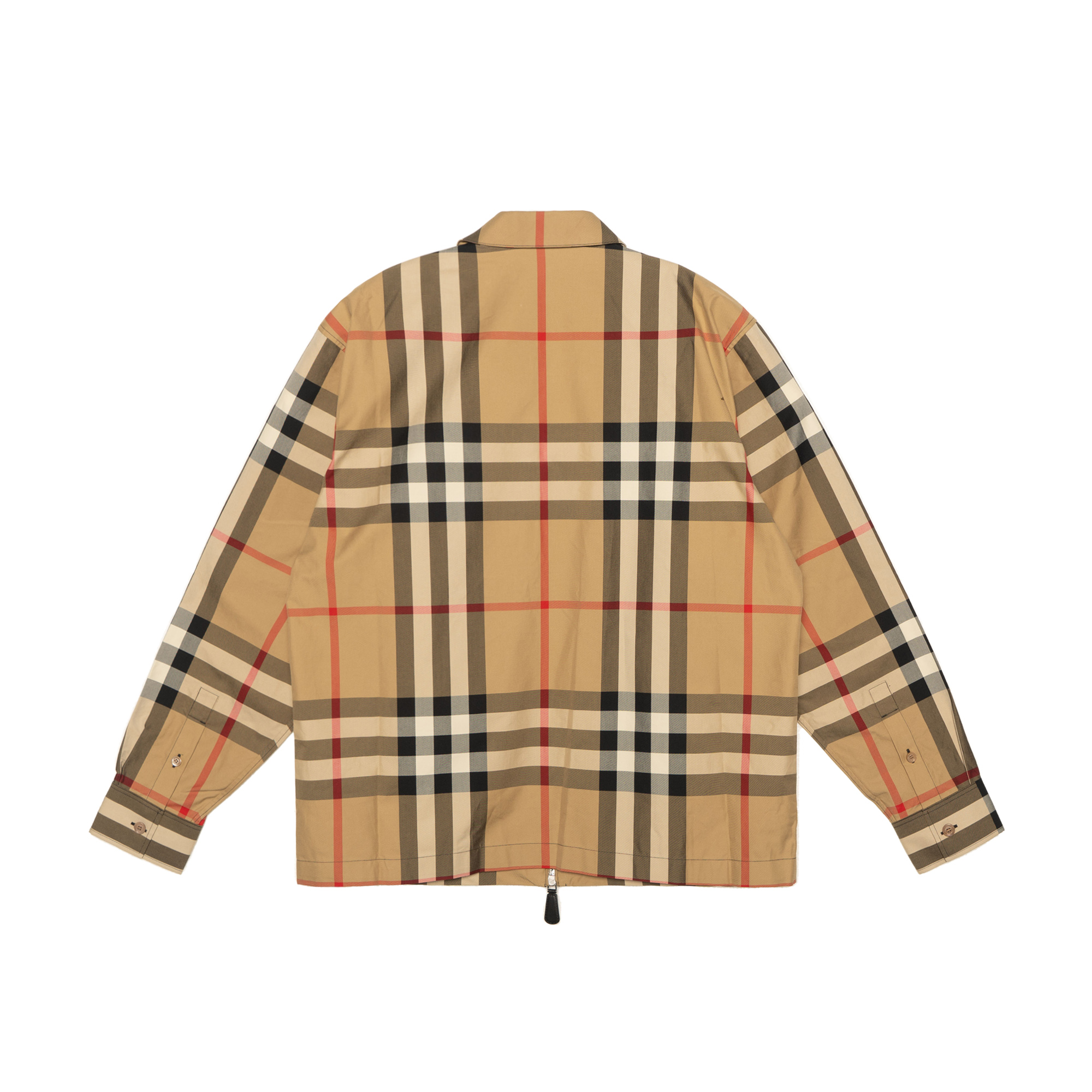 Lookbook Burberry SS23 Check Button-Up Loose Long-Sleeve Shirt Men Archive Beige 80636661