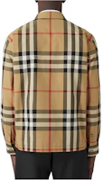 Purchase Burberry SS23 經典格紋寬鬆長袖襯衫 男款 復古米色 80636661