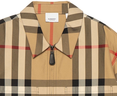 Burberry SS23 Check Button-Up Loose Long-Sleeve Shirt Men Archive Beige 80636661 Cheap Burberry SS23 Check Button-Up Loose Long-Sleeve Shirt Men Archive Beige 80636661
