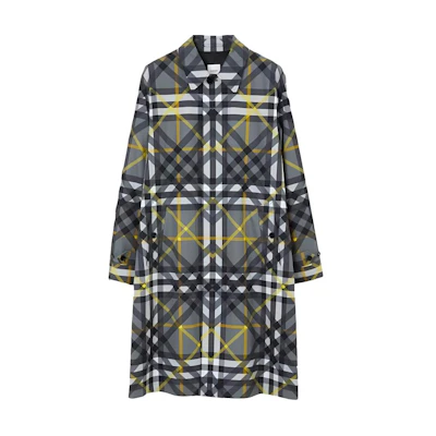 Burberry SS23 Check Cotton Gabardine Trench Coat Mens Multicolor. 80635001