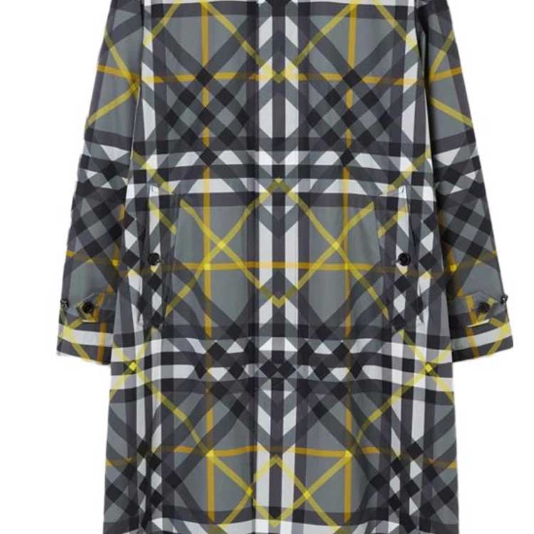 Shop Burberry SS23 經典格紋棉質卡巴迪呢風衣 男款 多色. 80635001