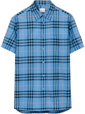 Burberry SS23 Check Cotton Shirt Blue 80729351 Order Burberry SS23 Check Cotton Shirt Blue 80729351