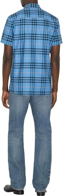Burberry SS23 Check Cotton Shirt Blue 80729351 Shop Burberry SS23 Check Cotton Shirt Blue 80729351