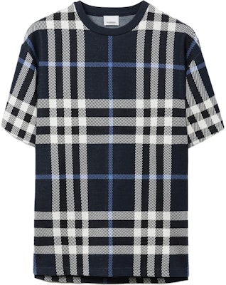 Burberry SS23 Kaos Pria Lengan Pendek Crewneck Motif Kotak Biru Casual 80706681 Buy Burberry SS23 Kaos Pria Lengan Pendek Crewneck Motif Kotak Biru Casual 80706681