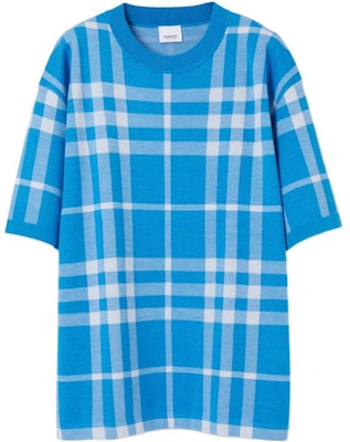 Camiseta Burberry SS23 Check Jacquard Corte Relajado Azul Vibrante. 80656821 Buy Camiseta Burberry SS23 Check Jacquard Corte Relajado Azul Vibrante. 80656821