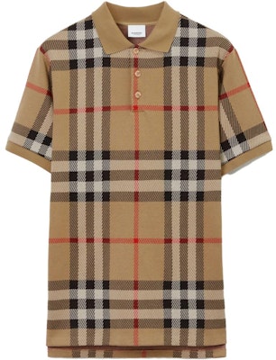Polo Burberry SS23 Beige Hombre Manga Corta Estilo Recto Check Jacquard. 80726631 Buy Polo Burberry SS23 Beige Hombre Manga Corta Estilo Recto Check Jacquard. 80726631
