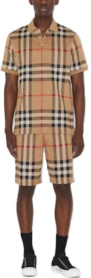 Polo Burberry SS23 Beige Hombre Manga Corta Estilo Recto Check Jacquard. 80726631 Shop Polo Burberry SS23 Beige Hombre Manga Corta Estilo Recto Check Jacquard. 80726631