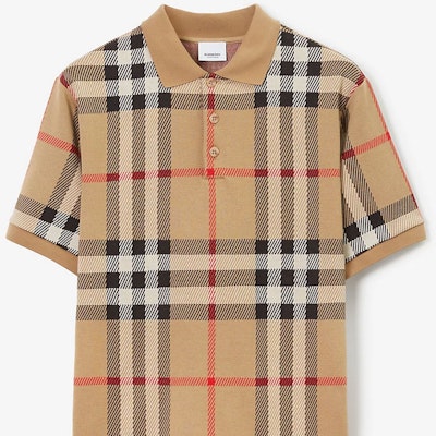 Polo Burberry SS23 Beige Hombre Manga Corta Estilo Recto Check Jacquard. 80726631 Purchase Polo Burberry SS23 Beige Hombre Manga Corta Estilo Recto Check Jacquard. 80726631