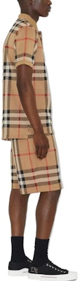 Polo Burberry SS23 Beige Hombre Manga Corta Estilo Recto Check Jacquard. 80726631 Details for Polo Burberry SS23 Beige Hombre Manga Corta Estilo Recto Check Jacquard. 80726631