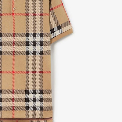 Polo Burberry SS23 Beige Hombre Manga Corta Estilo Recto Check Jacquard. 80726631 Cheap Polo Burberry SS23 Beige Hombre Manga Corta Estilo Recto Check Jacquard. 80726631