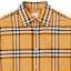 Sizing Burberry 男士橙色格紋長袖襯衫 SS23 系列。 80715231