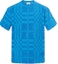 Buy Burberry SS23 Check Print Crewneck Short Sleeve T-Shirt Blue Men. 80714481