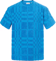Order Burberry SS23 Kaos Pria Lengan Pendek Crewneck Motif Kotak Biru. 80714481