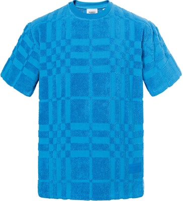 Burberry SS23 Check Print Crewneck Short Sleeve T-Shirt Blue Men. 80714481 Order Burberry SS23 Check Print Crewneck Short Sleeve T-Shirt Blue Men. 80714481