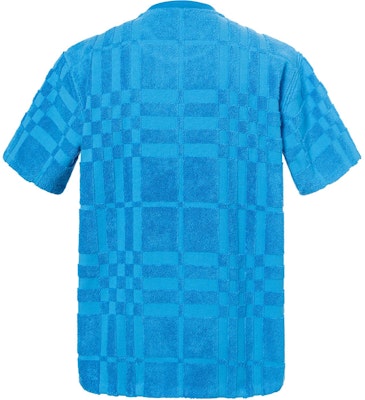 Burberry SS23 Check Print Crewneck Short Sleeve T-Shirt Blue Men. 80714481 Lookbook Burberry SS23 Check Print Crewneck Short Sleeve T-Shirt Blue Men. 80714481