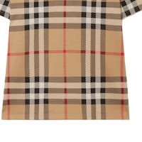 Sizing Burberry SS23 Kaos Pendek Crewneck Motif Kotak Warna Beige. 80726651