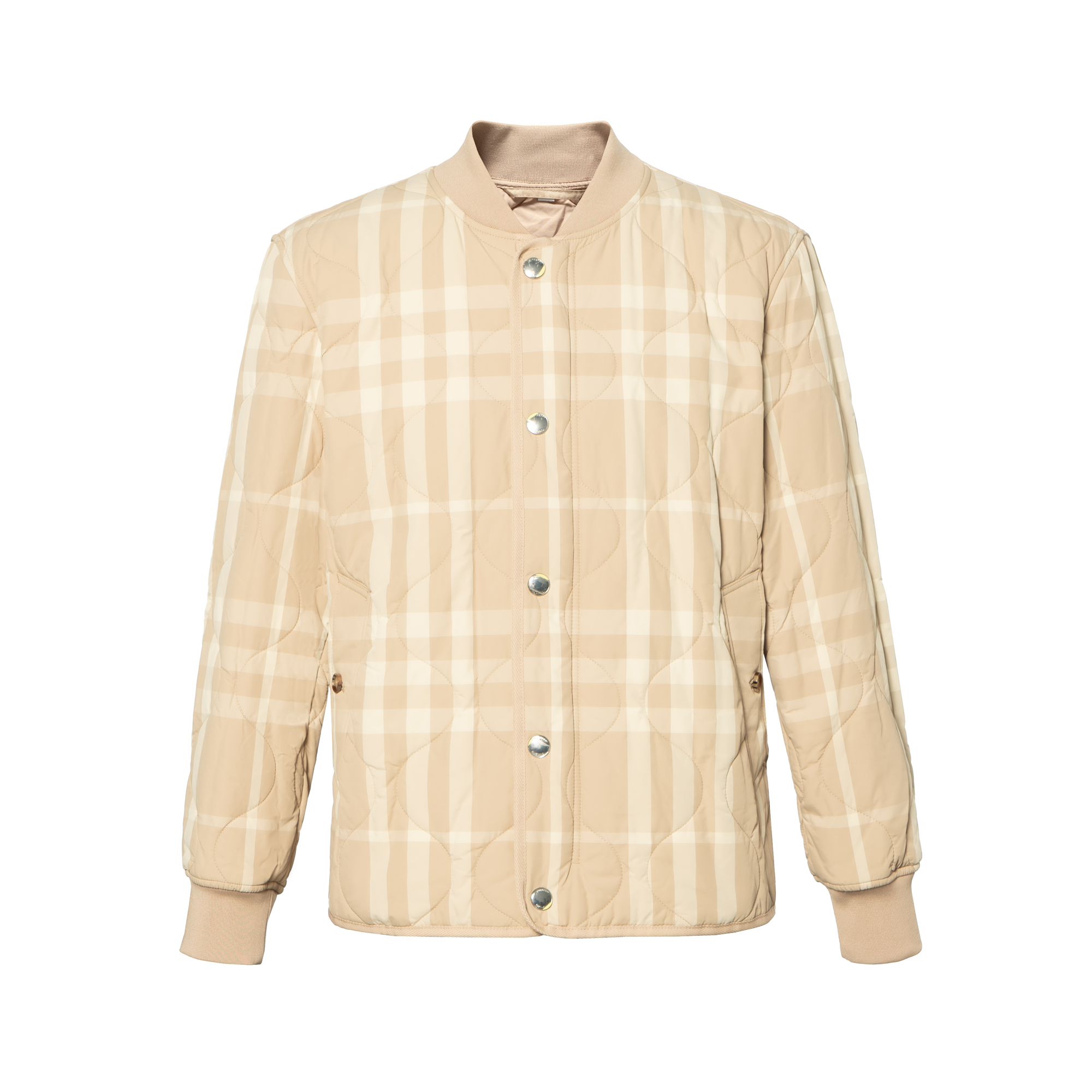 Burberry SS23 Check Print Single-Breasted Jacket  Casual Light Tan 80687411