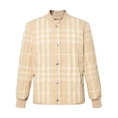 Burberry SS23 Check Print Single-Breasted Jacket Casual Light Tan 80687411