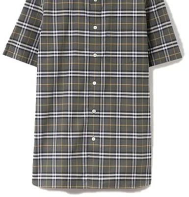 Burberry SS23 Check Print Single-Breasted Short-Sleeve Shirt Green 80084241 Shop Burberry SS23 Check Print Single-Breasted Short-Sleeve Shirt Green 80084241