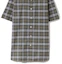 Shop Burberry SS23 Check Print Single-Breasted Short-Sleeve Shirt Green 80084241