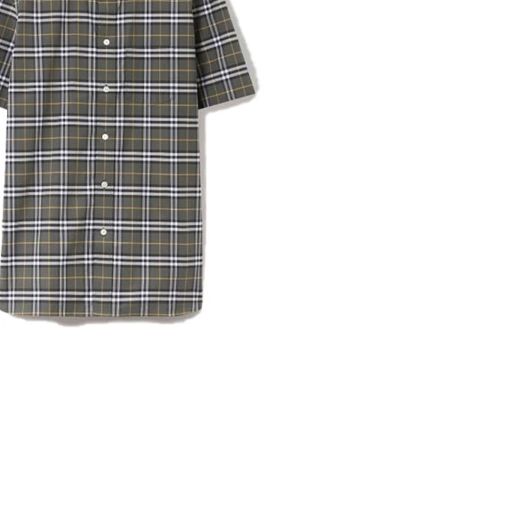 Burberry SS23 Check Print Single-Breasted Short-Sleeve Shirt Green 80084241 圖 6
