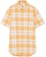 Order 버버리 SS23 체크 반팔 버튼업 셔츠 화이트/옐로우 80690471