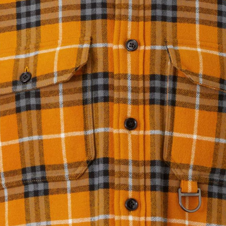 Burberry SS23 Check Single-Breasted Casual Long Sleeve Shirt Men Ginger Brown 80646101 圖 6