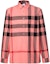 Buy Burberry SS23 Checkered Collar Single-Breasted Long-Sleeve Shirt Pink Mens. 80715351