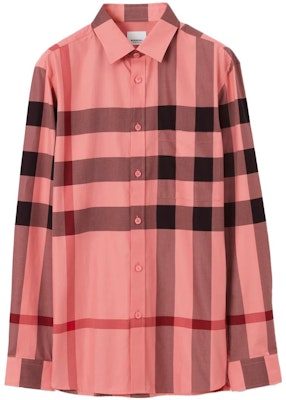 Burberry SS23 Checkered Collar Single-Breasted Long-Sleeve Shirt Pink Mens. 80715351 Order Burberry SS23 Checkered Collar Single-Breasted Long-Sleeve Shirt Pink Mens. 80715351
