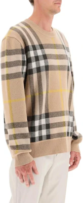 Burberry SS23 Classic Check Print Crewneck Long Sleeve Sweater Men’s Khaki 8054920-B2412 Shop Burberry SS23 Classic Check Print Crewneck Long Sleeve Sweater Men’s Khaki 8054920-B2412