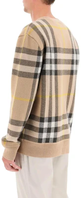 Burberry SS23 Classic Check Print Crewneck Long Sleeve Sweater Men’s Khaki 8054920-B2412 Purchase Burberry SS23 Classic Check Print Crewneck Long Sleeve Sweater Men’s Khaki 8054920-B2412