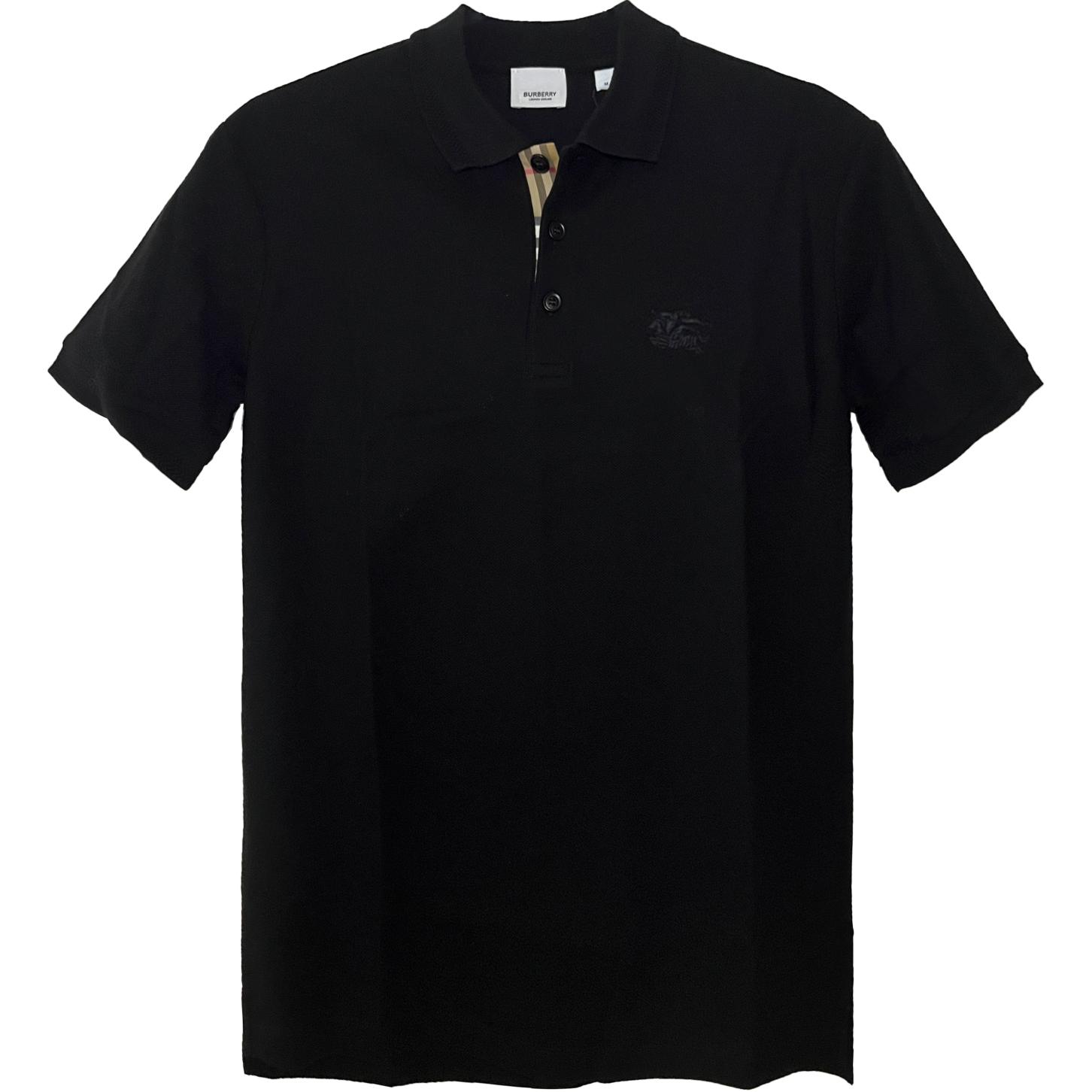 Order Burberry SS23 Polo Negro con Logo Clásico Bordado. 80675821