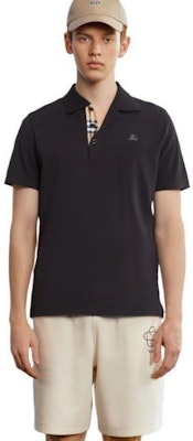 Burberry SS23 Polo Negro con Logo Clásico Bordado. 80675821 Shop Burberry SS23 Polo Negro con Logo Clásico Bordado. 80675821