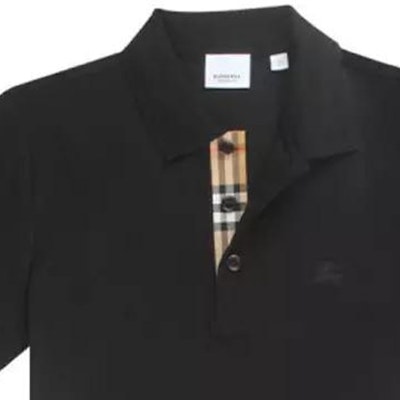 Burberry SS23 Polo Negro con Logo Clásico Bordado. 80675821 Details for Burberry SS23 Polo Negro con Logo Clásico Bordado. 80675821