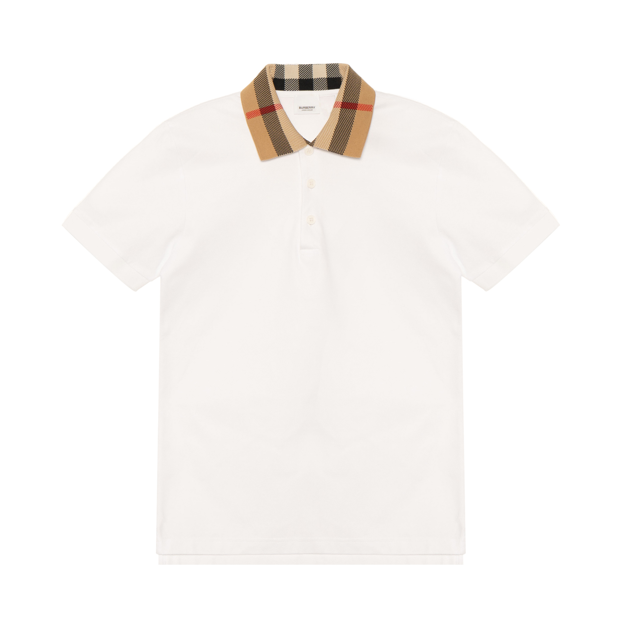 Order Polo Casual Burberry SS23 Colorblock Manga Corta Blanco. 80716211