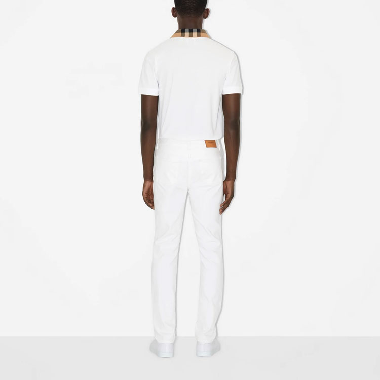 Purchase Polo Casual Burberry SS23 Colorblock Manga Corta Blanco. 80716211