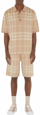 バーバリー SS23 カラーブロック チェック ジャカード ハーフプラケット 半袖ポロシャツ メンズ 80684821 Lookbook バーバリー SS23 カラーブロック チェック ジャカード ハーフプラケット 半袖ポロシャツ メンズ 80684821