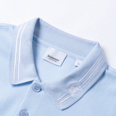 巴宝莉 SS23 拼色条纹男士浅蓝色polo衫. 80707751 Shop 巴宝莉 SS23 拼色条纹男士浅蓝色polo衫. 80707751