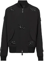 Burberry SS23 Crystal Equestrian Zipper Jacket Black Menswear 80641071 Burberry SS23 Crystal Equestrian Zipper Jacket Black Menswear 80641071