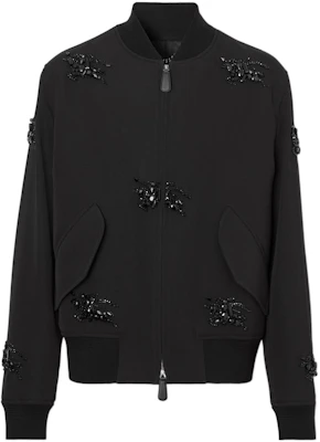 Burberry SS23 Jaket Zip Hitam Kristal Equestrian Lelaki 80641071 Buy Burberry SS23 Jaket Zip Hitam Kristal Equestrian Lelaki 80641071