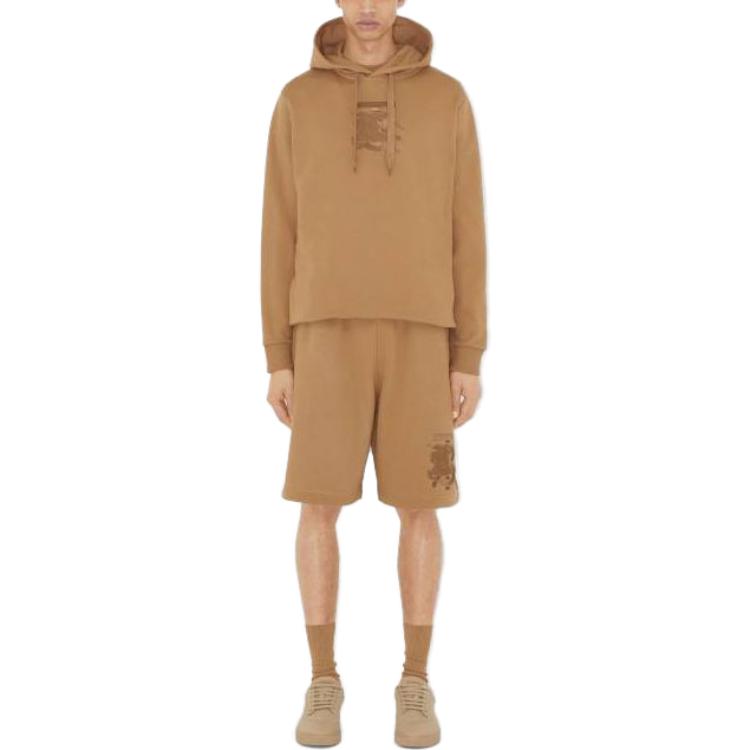 Burberry SS23 Embroidered Logo Pullover Hoodie Tan Men’s Long Sleeve 80697651 圖 3