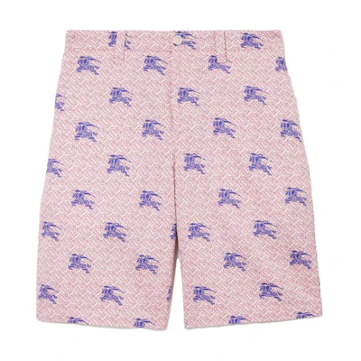 Burberry SS23 Equestrian Knight Logo Print Casual Shorts Men’s Dark Amethyst. 80720771
