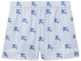 Burberry SS23 Equestrian Logo Print Relaxed Fit Shorts Blue . 80720761 Burberry SS23 Equestrian Logo Print Relaxed Fit Shorts Blue . 80720761