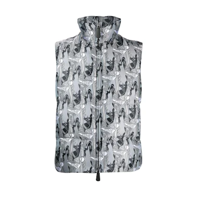 Burberry SS23 Geometric Print Zip-Up Vest Multicolor for Men. 80637981