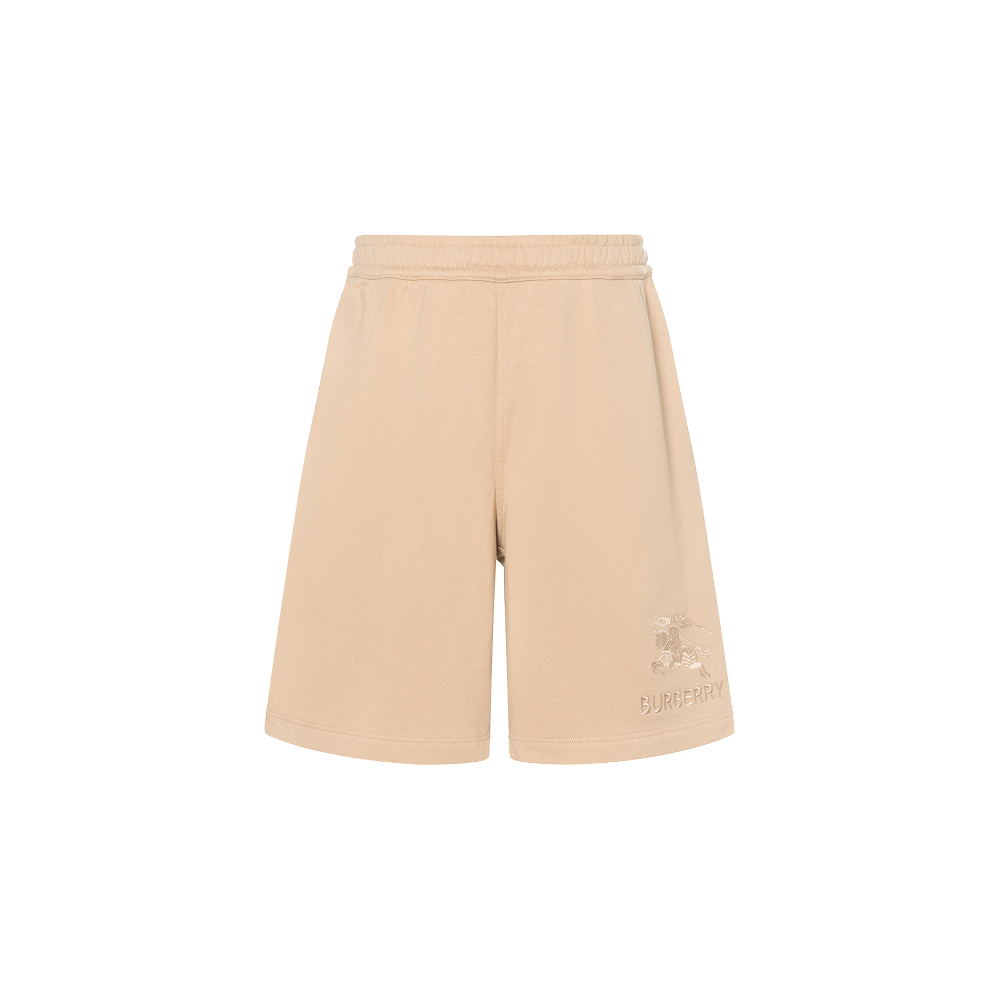 Burberry SS23 Letter Print Casual Straight Shorts Khaki . 80727471